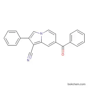 Molecular Structure of 62456-05-7 (1-Indolizinecarbonitrile, 7-benzoyl-2-phenyl-)