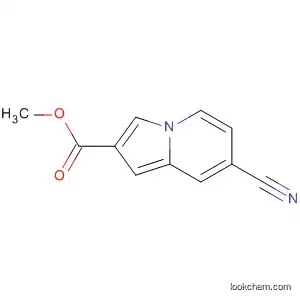 Molecular Structure of 62456-10-4 (2-Indolizinecarboxylic acid, 7-cyano-, methyl ester)