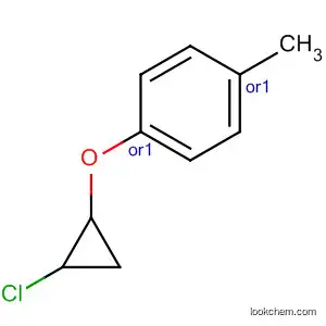 Molecular Structure of 62456-23-9 (Benzene, 1-[(2-chlorocyclopropyl)oxy]-4-methyl-, trans-)
