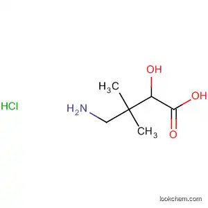 Molecular Structure of 62456-73-9 (Butanoic acid, 4-amino-2-hydroxy-3,3-dimethyl-, hydrochloride)