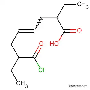 Molecular Structure of 62456-78-4 (4-Nonenoic acid, 7-(chlorocarbonyl)-2-ethyl-)