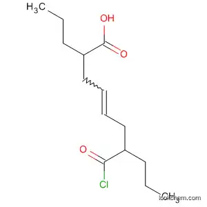 Molecular Structure of 62456-79-5 (4-Decenoic acid, 7-(chlorocarbonyl)-2-propyl-)