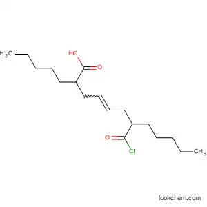 Molecular Structure of 62456-81-9 (4-Dodecenoic acid, 7-(chlorocarbonyl)-2-pentyl-)