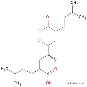 Molecular Structure of 62456-85-3 (4-Undecenoic acid,
4,5-dichloro-7-(chlorocarbonyl)-10-methyl-2-(3-methylbutyl)-)