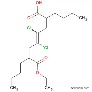 Molecular Structure of 62457-00-5 (4-Octenedioic acid, 2,7-dibutyl-4,5-dichloro-, monoethyl ester)