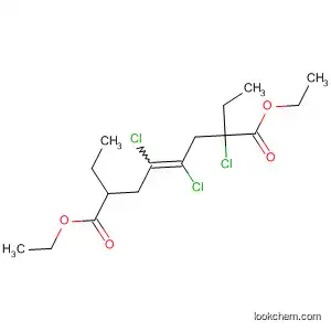 Molecular Structure of 62457-06-1 (4-Octenedioic acid, 2,4,5-trichloro-2,7-diethyl-, diethyl ester)