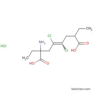 Molecular Structure of 62457-13-0 (4-Octenedioic acid, 2-amino-4,5-dichloro-2,7-diethyl-, hydrochloride)
