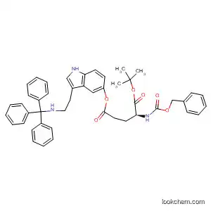 Molecular Structure of 62457-15-2 (L-Glutamic acid, N-[(phenylmethoxy)carbonyl]-, 1-(1,1-dimethylethyl)
5-[3-[2-[(triphenylmethyl)amino]ethyl]-1H-indol-5-yl] ester)