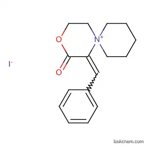 Molecular Structure of 62457-21-0 (3-Oxa-6-azoniaspiro[5.5]undecane, 2-oxo-1-(phenylmethylene)-, iodide)