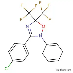 Molecular Structure of 62457-69-6 (1,2,4-Oxadiazole,
3-(4-chlorophenyl)-2,5-dihydro-2-phenyl-5,5-bis(trifluoromethyl)-)