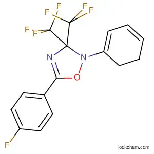 Molecular Structure of 62457-76-5 (1,2,4-Oxadiazole,
5-(4-fluorophenyl)-2,3-dihydro-2-phenyl-3,3-bis(trifluoromethyl)-)