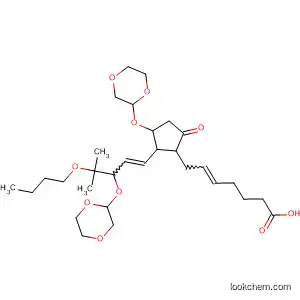 5-Heptenoic acid,
7-[2-[4-butoxy-3-(1,4-dioxan-2-yloxy)-4-methyl-1-pentenyl]-3-(1,4-dioxan
-2-yloxy)-5-oxocyclopentyl]-