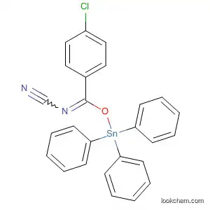 Molecular Structure of 62497-88-5 (Stannane, [(4-chlorophenyl)(cyanoimino)methoxy]triphenyl-)