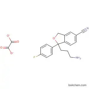 Molecular Structure of 62498-70-8 (5-Isobenzofurancarbonitrile,
1-(3-aminopropyl)-1-(4-fluorophenyl)-1,3-dihydro-, ethanedioate (1:1))