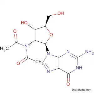 Molecular Structure of 62499-23-4 (Guanosine, N-acetyl-2'-(acetylamino)-2'-deoxy-)