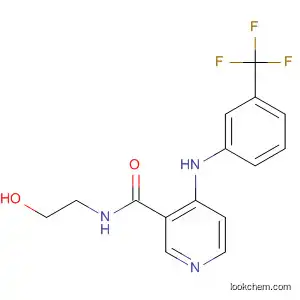 Molecular Structure of 62499-56-3 (3-Pyridinecarboxamide,
N-(2-hydroxyethyl)-4-[[3-(trifluoromethyl)phenyl]amino]-)
