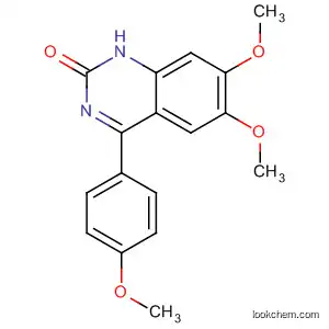 Molecular Structure of 62499-61-0 (2(1H)-Quinazolinone, 6,7-dimethoxy-4-(4-methoxyphenyl)-)