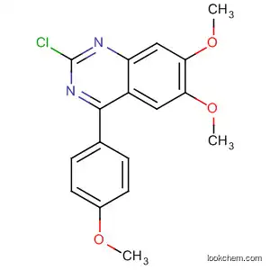 Molecular Structure of 62499-62-1 (Quinazoline, 2-chloro-6,7-dimethoxy-4-(4-methoxyphenyl)-)