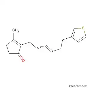 Molecular Structure of 62508-93-4 (2-Cyclopenten-1-one, 3-methyl-2-[6-(3-thienyl)-3-hexenyl]-, (E)-)