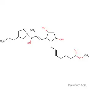 Molecular Structure of 62517-79-7 (5-Heptenoic acid,
7-[3,5-dihydroxy-2-[3-hydroxy-3-(1-methyl-3-propylcyclopentyl)-1-propen
yl]-cyclopentyl]-, methyl ester)
