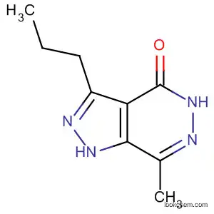 Molecular Structure of 62538-40-3 (4H-Pyrazolo[3,4-d]pyridazin-4-one, 1,5-dihydro-7-methyl-3-propyl-)