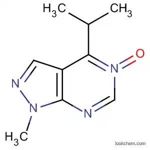 Molecular Structure of 62564-73-2 (1H-Pyrazolo[3,4-d]pyrimidine, 1-methyl-4-(1-methylethyl)-, 5-oxide)