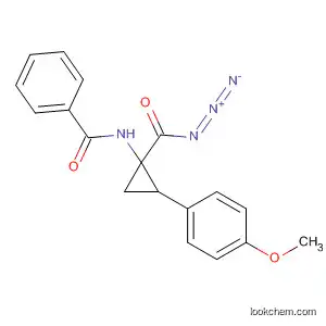 Molecular Structure of 62567-69-5 (Cyclopropanecarbonyl azide, 1-(benzoylamino)-2-(4-methoxyphenyl)-)