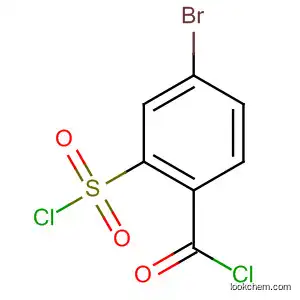 Molecular Structure of 62574-68-9 (Benzoyl chloride, 4-bromo-2-(chlorosulfonyl)-)