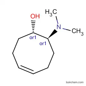 Molecular Structure of 62579-07-1 (4-Cycloocten-1-ol, 8-(dimethylamino)-, trans-)