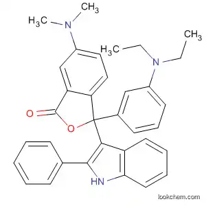 Molecular Structure of 62633-00-5 (1(3H)-Isobenzofuranone,
3-[3-(diethylamino)phenyl]-6-(dimethylamino)-3-(2-phenyl-1H-indol-3-yl)
-)
