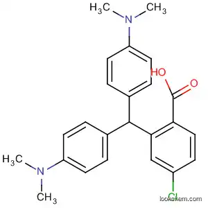 Molecular Structure of 62633-30-1 (Benzoic acid, 2-[bis[4-(dimethylamino)phenyl]methyl]-4-chloro-)