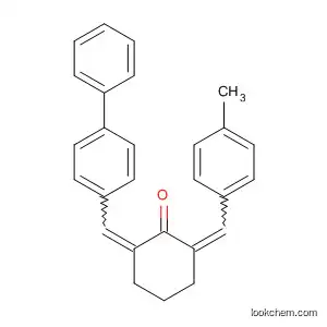 Molecular Structure of 62643-74-7 (Cyclohexanone,
2-([1,1'-biphenyl]-4-ylmethylene)-6-[(4-methylphenyl)methylene]-)