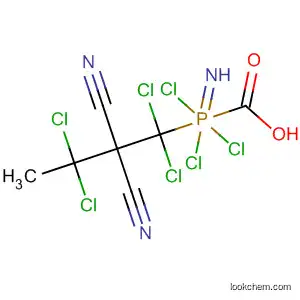 Molecular Structure of 62679-50-9 (Phosphorimidic trichloride, (1,1,3,3-tetrachloro-2,2-dicyanobutyl)-)