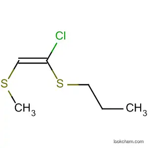 Molecular Structure of 62679-72-5 (Propane, 1-[[1-chloro-2-(methylthio)ethenyl]thio]-, (E)-)
