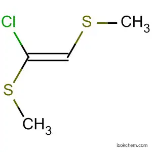 Molecular Structure of 62679-75-8 (Ethene, 1-chloro-1,2-bis(methylthio)-, (Z)-)