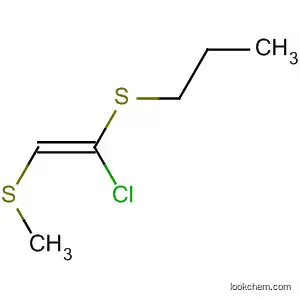 Molecular Structure of 62679-77-0 (Propane, 1-[[1-chloro-2-(methylthio)ethenyl]thio]-, (Z)-)