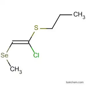 Molecular Structure of 62679-79-2 (Propane, 1-[[1-chloro-2-(methylseleno)ethenyl]thio]-, (Z)-)