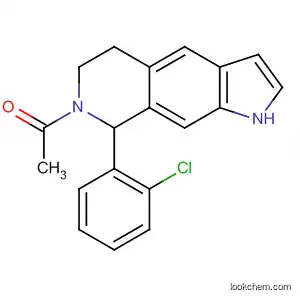 Molecular Structure of 62679-96-3 (1H-Pyrrolo[3,2-g]isoquinoline,
7-acetyl-8-(2-chlorophenyl)-5,6,7,8-tetrahydro-)