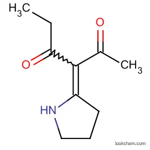 Molecular Structure of 62686-92-4 (2,4-Hexanedione, 3-(2-pyrrolidinylidene)-)