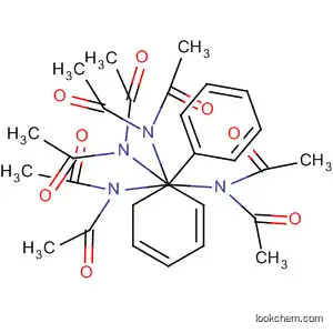 Molecular Structure of 62715-89-3 (Acetamide, N,N',N'',N'''-[1,1'-biphenyl]-2,2',4,4'-tetrayltetrakis[N-acetyl-)