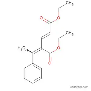 Molecular Structure of 62732-67-6 (2-Pentenedioic acid, 4-(1-phenylethylidene)-, diethyl ester, (E,E)-)