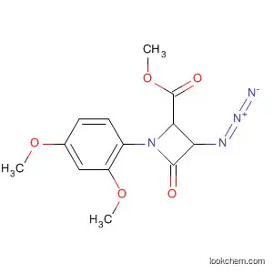 Molecular Structure of 62732-81-4 (2-Azetidinecarboxylic acid, 3-azido-1-(2,4-dimethoxyphenyl)-4-oxo-,
methyl ester, cis-)