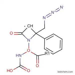 Molecular Structure of 62732-85-8 (Carbamic acid, [2-(azidomethyl)-4-oxo-3-azetidinyl]-, phenyl ester, cis-)