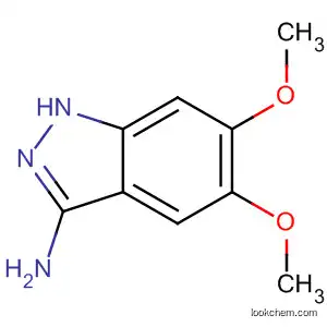 Molecular Structure of 62732-89-2 (1H-Indazol-3-amine, 5,6-dimethoxy-)