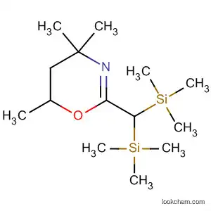 Molecular Structure of 62833-39-0 (4H-1,3-Oxazine, 2-[bis(trimethylsilyl)methyl]-5,6-dihydro-4,4,6-trimethyl-)