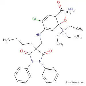 Molecular Structure of 62833-76-5 (Benzamide,
4-[[(4-butyl-3,5-dioxo-1,2-diphenyl-4-pyrazolidinyl)methyl]amino]-5-chlor
o-N-[2-(diethylamino)ethyl]-2-methoxy-)
