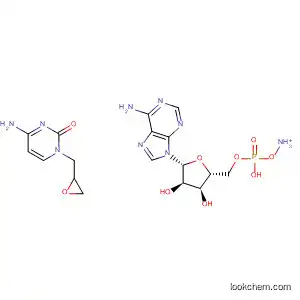 Molecular Structure of 62853-21-8 (5'-Adenylic acid,
mono[2-(4-amino-2-oxo-1(2H)-pyrimidinyl)-1-(hydroxymethyl)ethyl]
ester, monoammonium salt, (S)-)