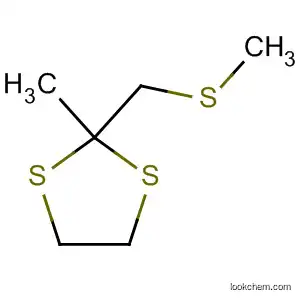 Molecular Structure of 62872-42-8 (1,3-Dithiolane, 2-methyl-2-[(methylthio)methyl]-)