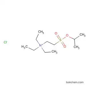 Molecular Structure of 62872-89-3 (Ethanaminium, N,N,N-triethyl-2-[(1-methylethoxy)sulfonyl]-, chloride)