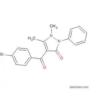 Molecular Structure of 62874-31-1 (3H-Pyrazol-3-one,
4-(4-bromobenzoyl)-1,2-dihydro-1,5-dimethyl-2-phenyl-)